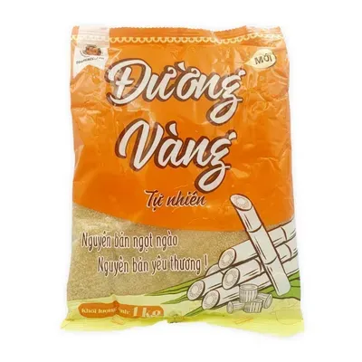 Đường vàng tự nhiên Toàn Phát túi 1kg