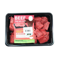 Đùi bít-tết bò cắt lúc lắc Freshfoco 250g (1 Khay)