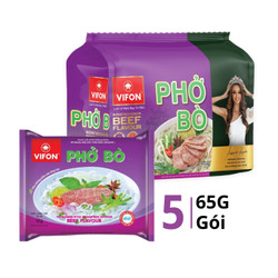 Lốc phở bò Vifon gói 65g (5 Gói)