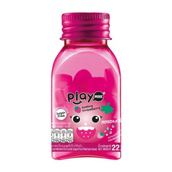 Kẹo the không đường hương dâu tây Play More hũ 22g (1 Hũ)