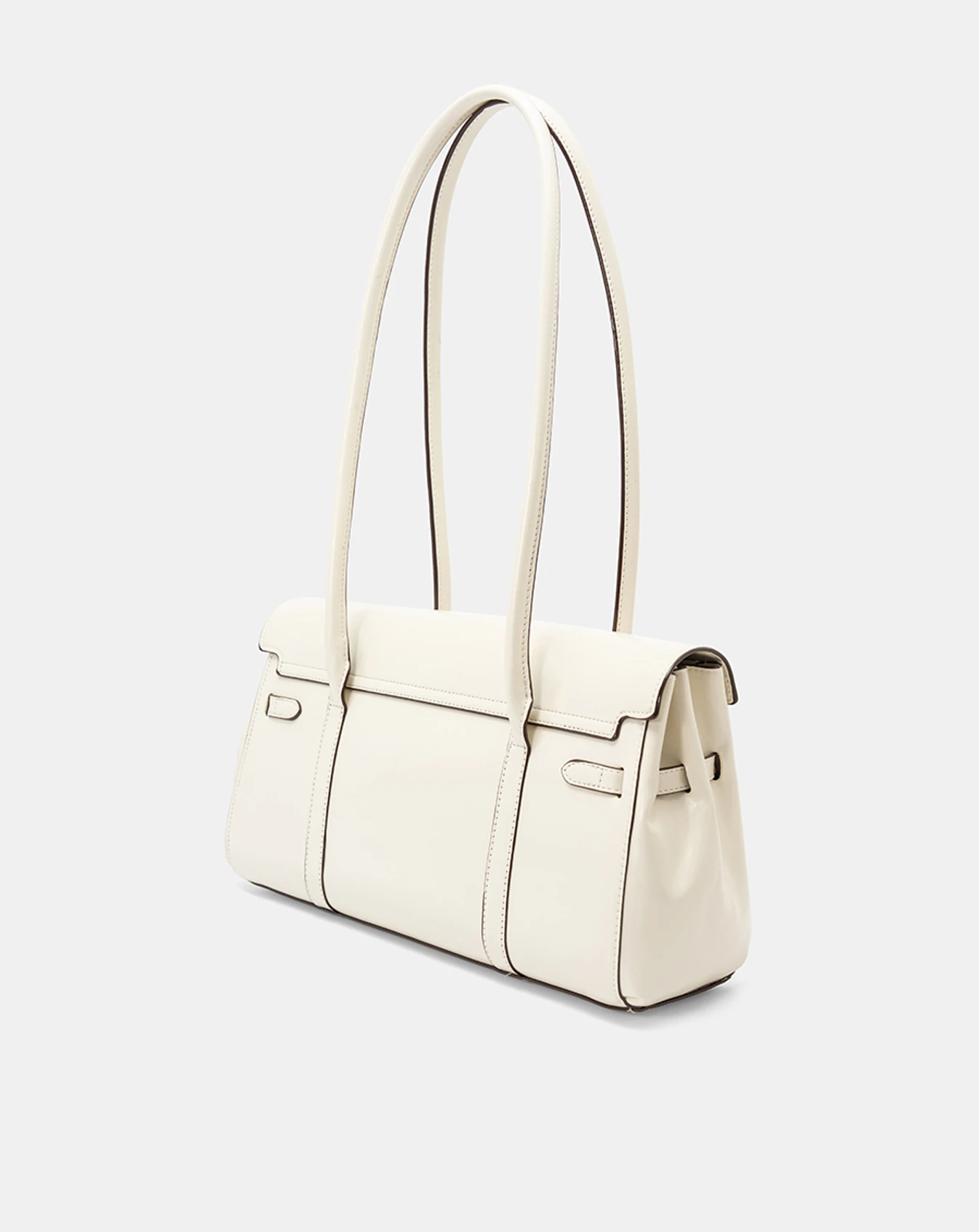 Túi Xách Trung Croissant Satchel Bag With Belt Detail - Image 6
