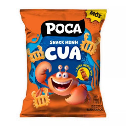 Snack hình cua vị sườn nướng BBQ Poca gói 60g (1 Gói)
