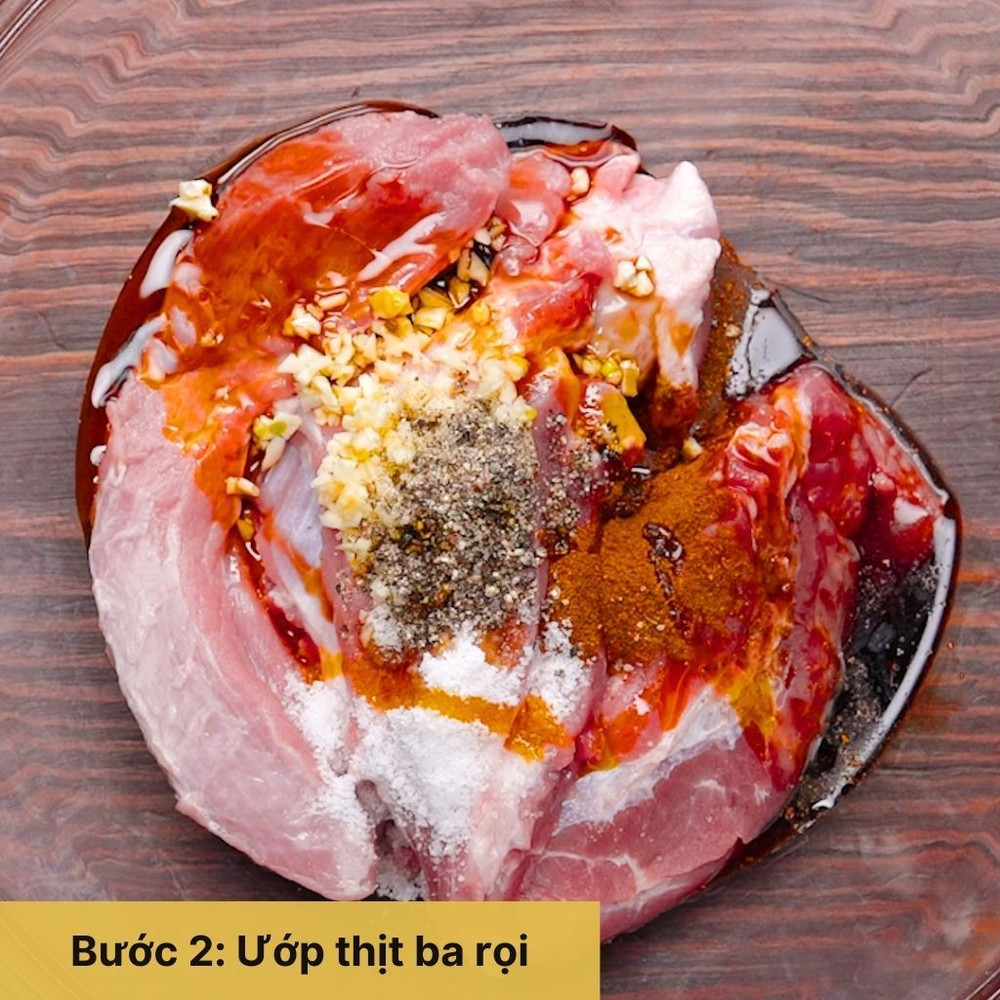 ướp thịt ba rọi