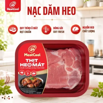 Nạc thăn heo cắt lát Meatcool 360-440g
