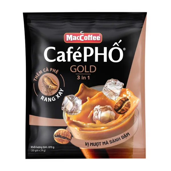 Cà phê Gold 3in1 Cà Phê Phố túi 30 gói x 29g
