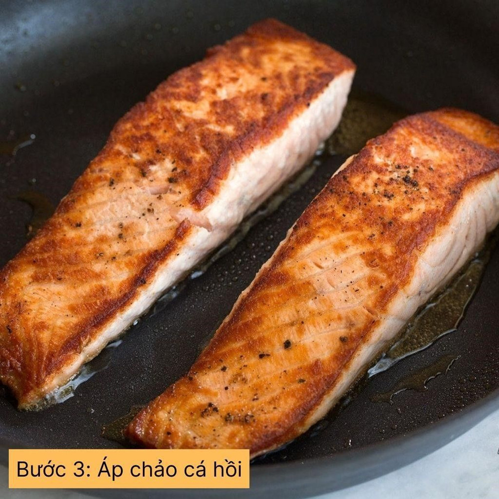 áp chảo cá hồi