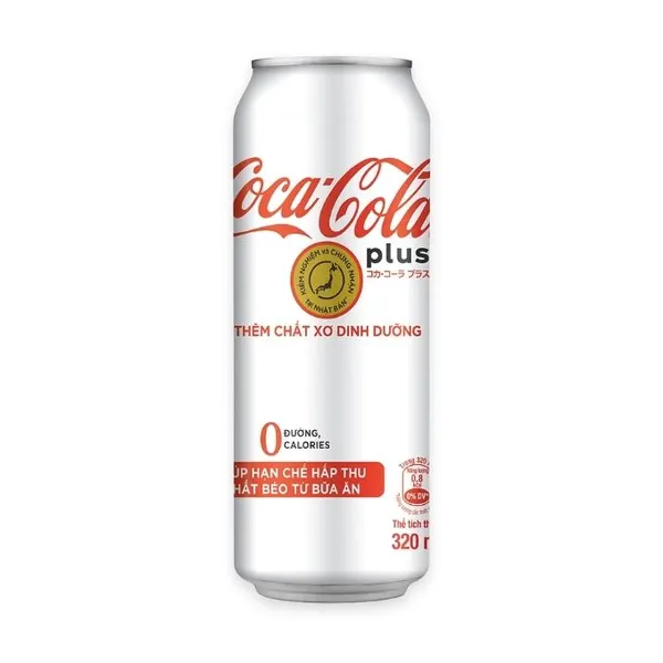 Nước ngọt Coke Plus CocaCola không đường lon 320ml