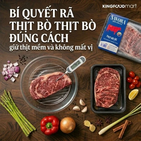 Bí quyết rã đông thịt bò đúng cách giữ thịt mềm và không mất vị