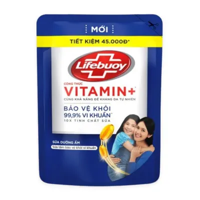 Sữa tắm chăm sóc da Lifebuoy túi 800g