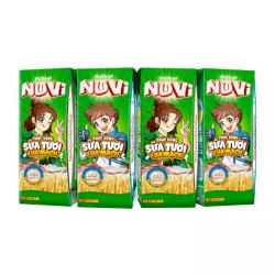 Lốc thức uống sữa lúa mạch vị cacao Nutimilk hộp 180ml (4 Hộp)
