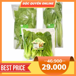 Combo 3 loại rau: cải thìa, cải ngọt, mồng tơi