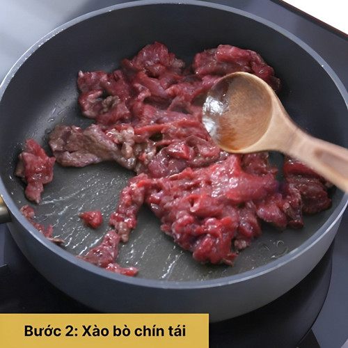 Xào thịt bò