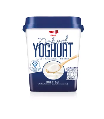Sữa chua ít béo vị tự nhiên không đường Meiji hộp 500G