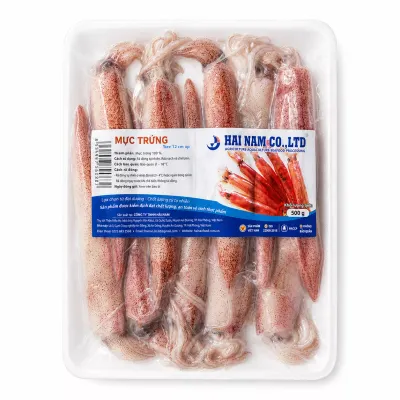 Mực trứng nguyên con 12Up Hải Nam gói 500g
