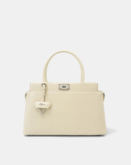 Túi Xách Trung Top Handle Bag Phối Khoá
