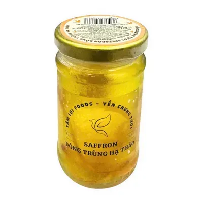 Yến chưng tươi Saffron đông trùng hạ thảo Tâm Lợi hũ 100ml