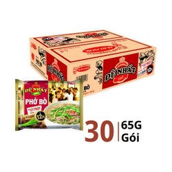Thùng phở ăn liền Đệ Nhất hương vị phở bò Acecook gói 65g (30 Gói)