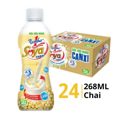 Thùng 24 chai sữa đậu nành Number 1 268ml