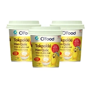 Combo 3 ly bánh gạo Hàn Quốc vị phô mai không cay O'Food 105g