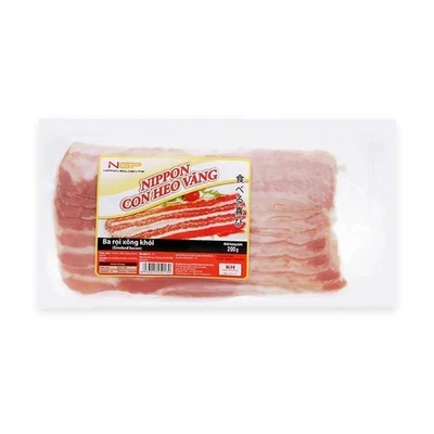 Ba rọi xông khói Nippon Con Heo Vàng gói 200g