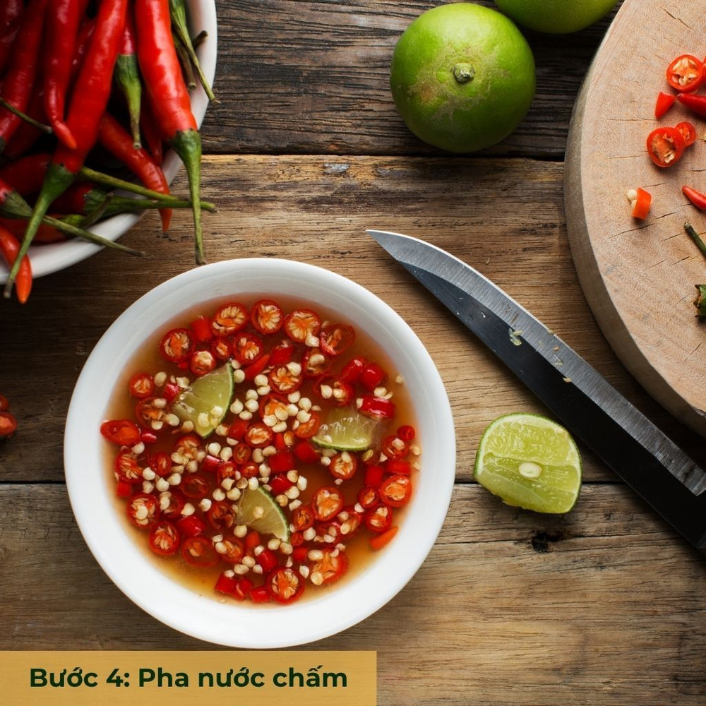 bước 4 pha nước chấm