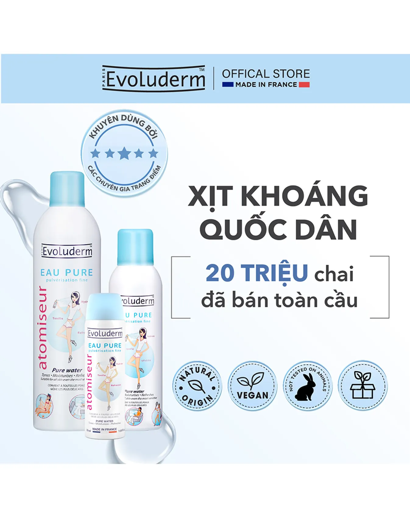 Xịt Khoáng Evoluderm 50ml XK006 - Image 4