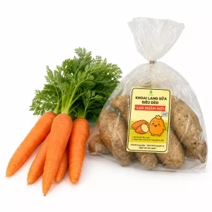 Combo cà ri: Khoai lang sữa dẻo 500g & Cà rốt Đà Lạt Vietgap 500g