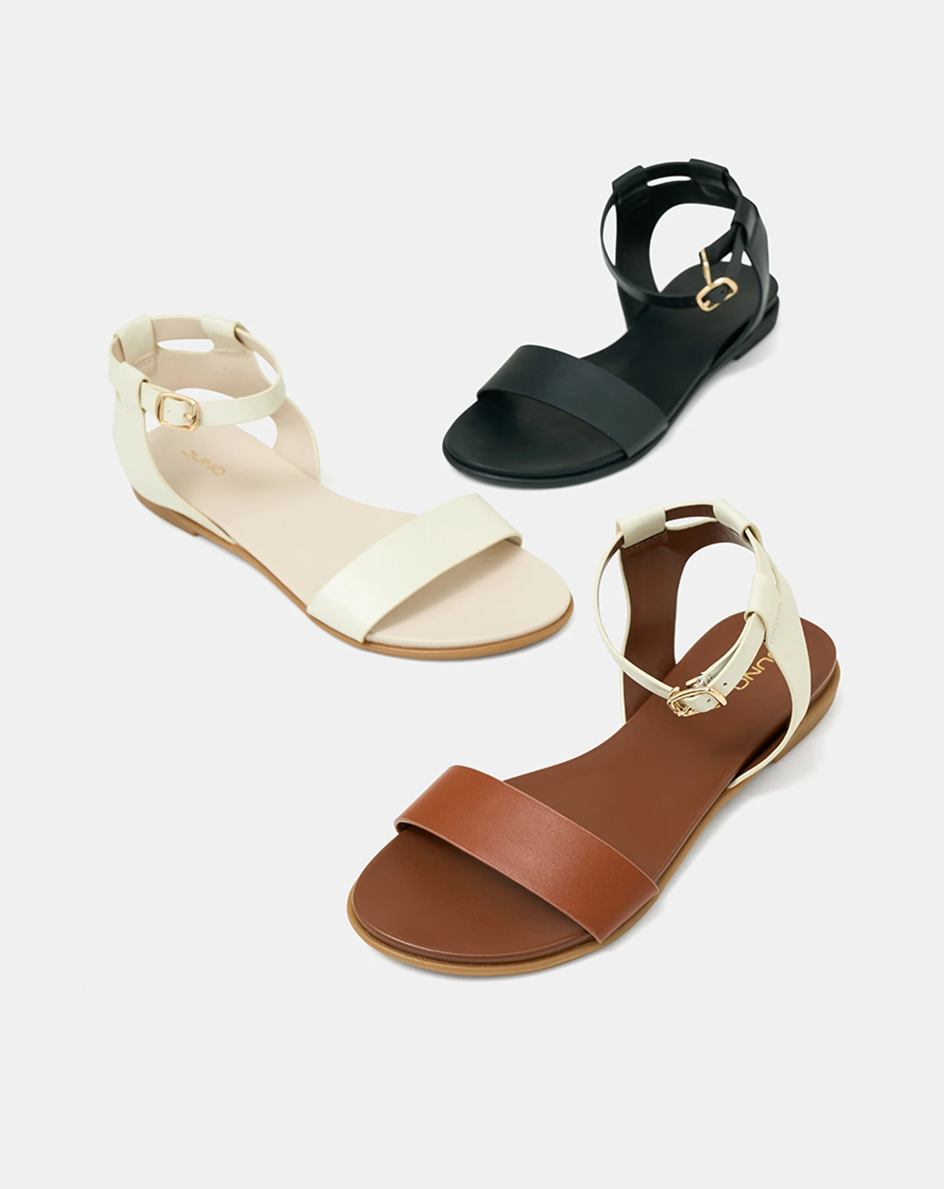 Giày Sandal Đế Bệt Quai Cổ Chân Phối Quai Ngang - Image 3