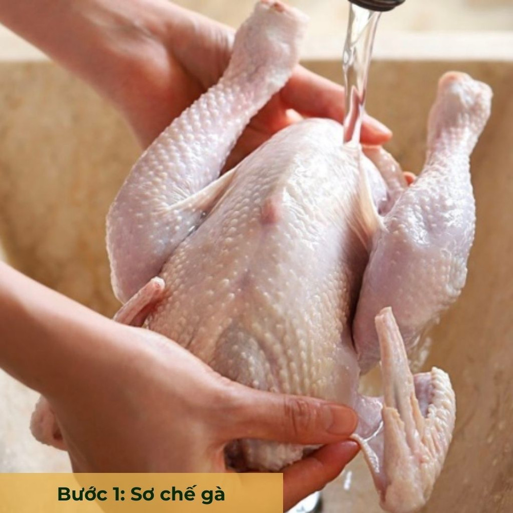 bước 1 sơ chế thịt gà