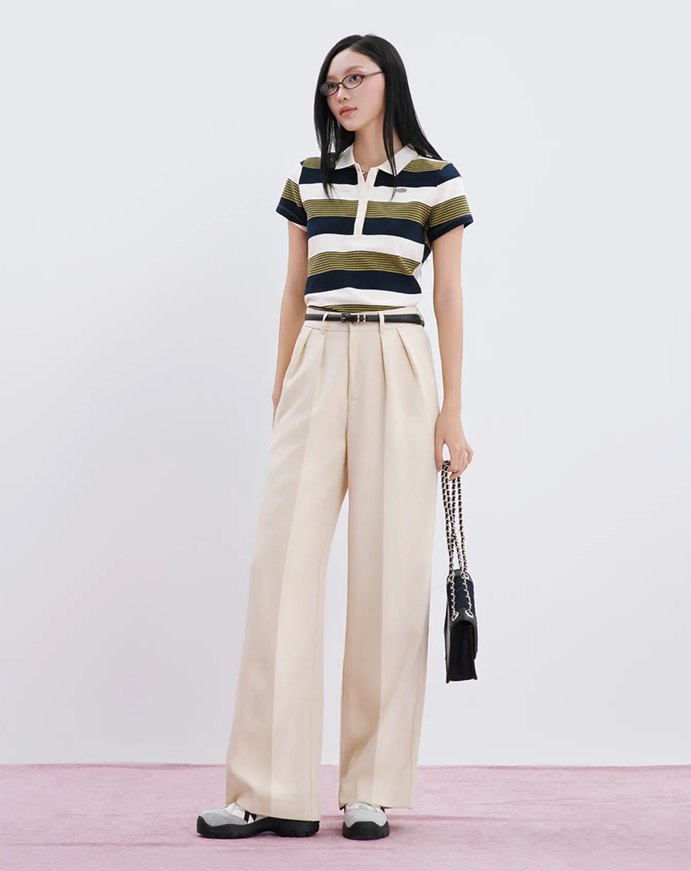 Quần tây ống đứng xếp ly - Image 2