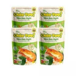 Combo 4 cháo tươi tôm rau ngót Cây Thị gói 240g x4 