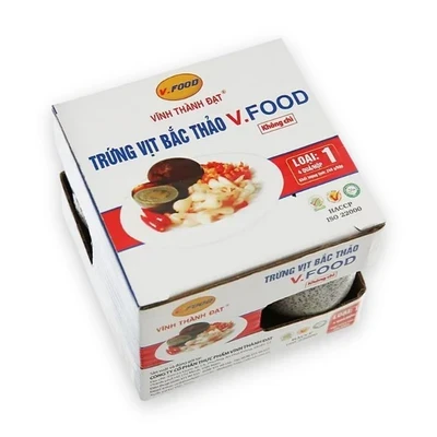Trứng vịt bắc thảo Vfoods hộp 4 quả 60g±2g
