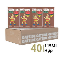Thùng sữa yến mạch vị socola lúa mạch Oatside hộp 115ml (40 Hộp)