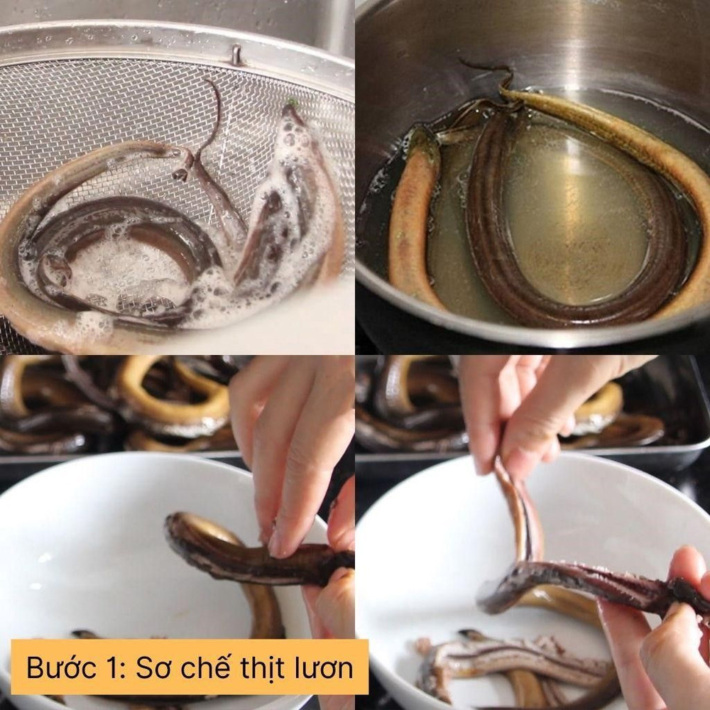 sơ chế thịt lươn
