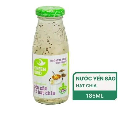 Nước yến sào hạt chia Green Bird chai 185ml