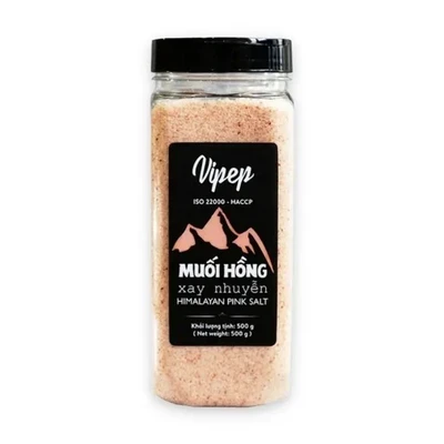 Muối hồng dạng nhuyễn Vipep hũ 500g