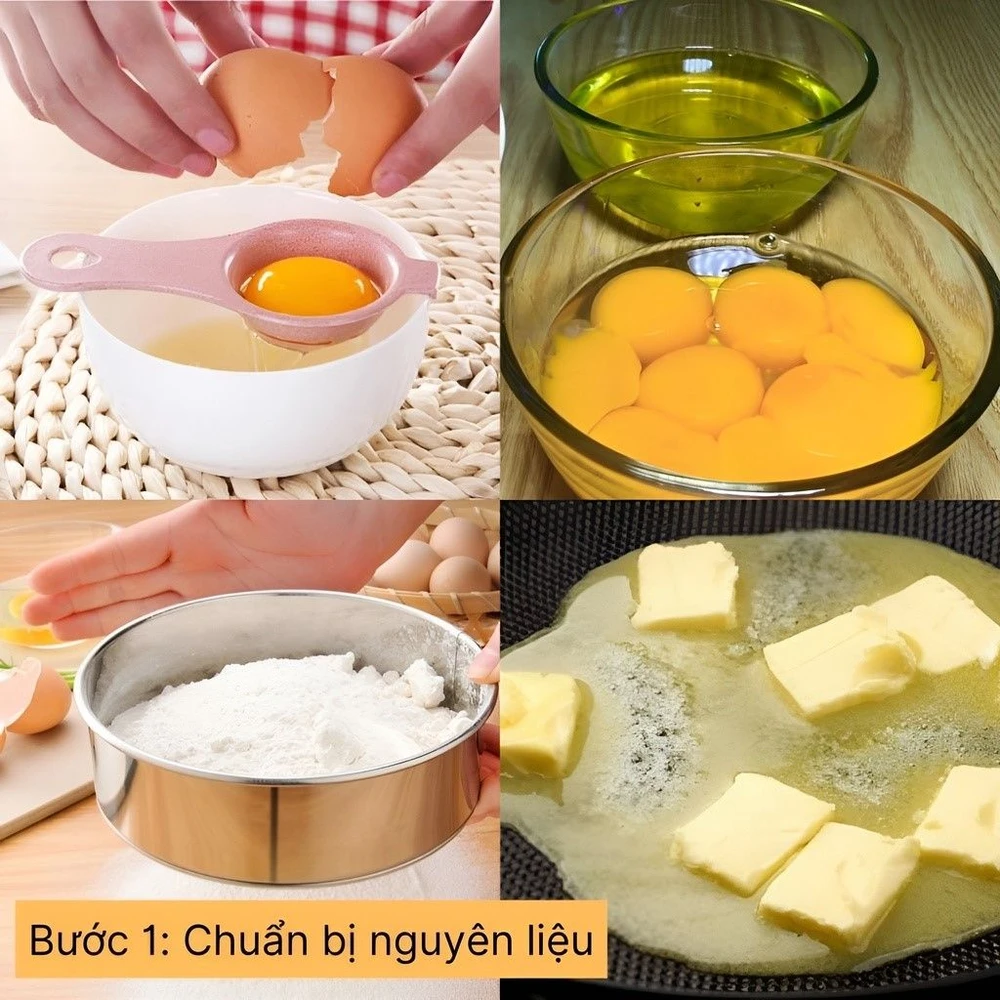 chuẩn bị nguyên liệu