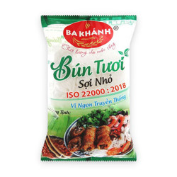 Bún tươi sợi nhỏ Ba Khánh gói 500g