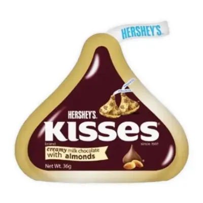 Socola kem sữa hạnh nhân Hershey's Kisses gói 36g