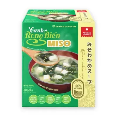 Canh rong biển Miso Asuzac hộp 50g