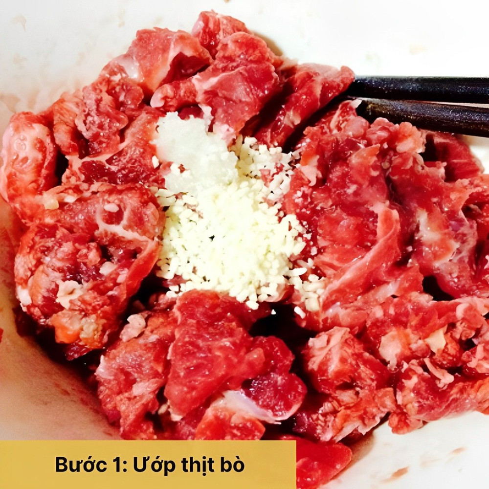 Ướp thịt bò