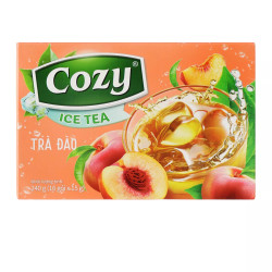 Trà icetea hương đào Cozy hộp 16 gói x 15g