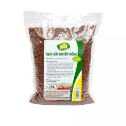 Gạo lứt Huyết Rồng PMT gói 2kg (1 Gói)