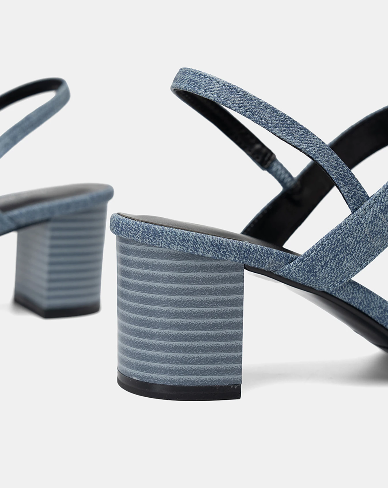 Giày Sandal Gót Vuông Basic - Image 4