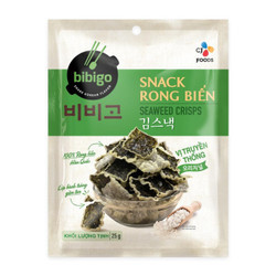 Snack rong biển vị truyền thống Bibigo gói 25g (1 Gói)