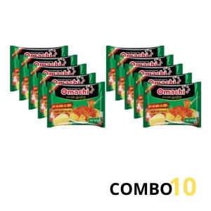 Combo 10 gói mì dinh dưỡng khoai tây trộn xốt spaghetti Omachi gói 90g