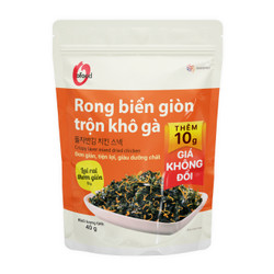 Rong biển giòn trộn khô gà O'food gói 40g (1 Gói)