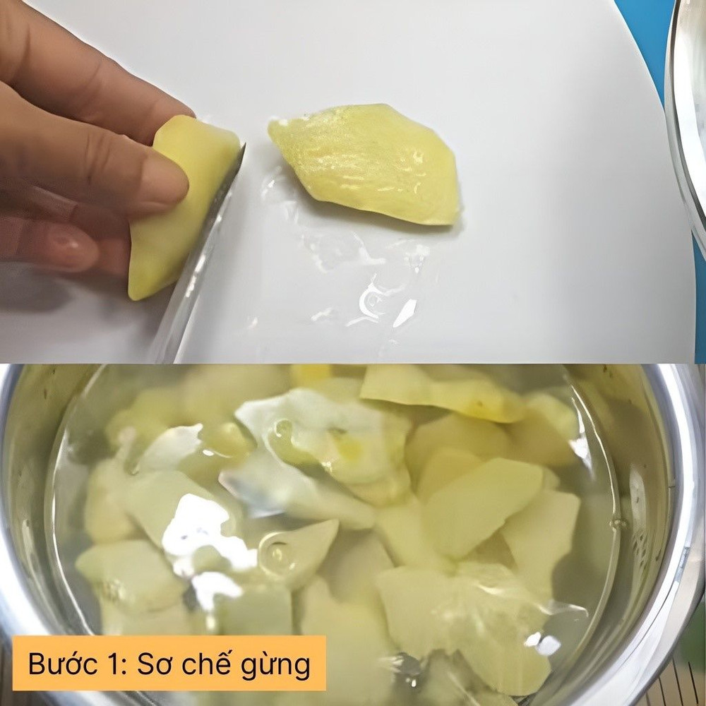 sơ chế gừng