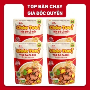 Combo 4 gói Cháo tươi thịt bò Cây Thị 240g