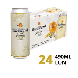 Thùng bia Wheat 5.4% San Miguel 490ml (24 Lon)